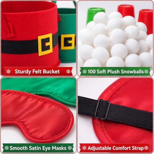 FoldTier Christmas Snowball Blind Challenge Game Set – 108 Pcs