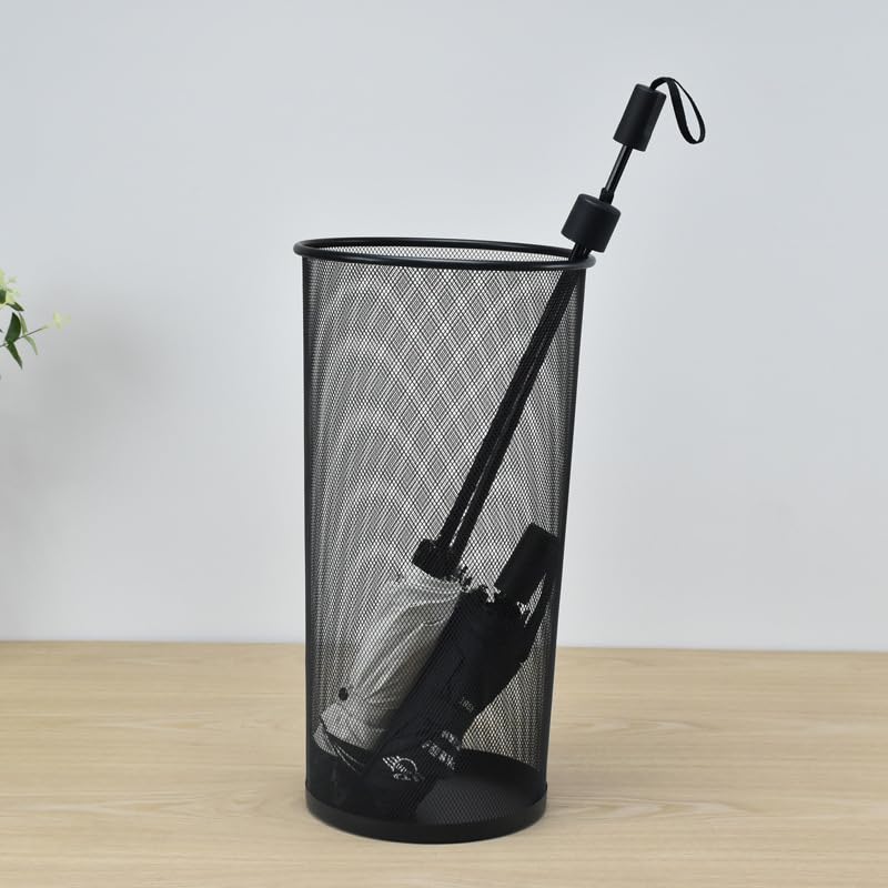 2-Pack Metal Mesh Umbrella Stand - 20-Inch Tall Freestanding Entryway Holder