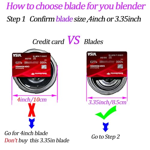 6-Fin Blender Replacement Blade and 16oz Cups Set for Select Models