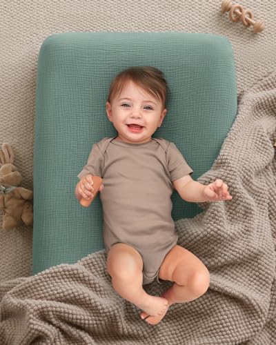 Muslin Changing Pad Cover 2-Pack Ultra Soft Breathable Cotton