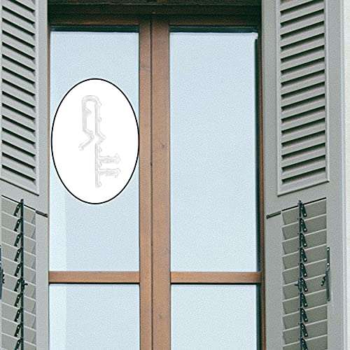 16-Pack 2-Inch Clear Plastic Hidden Valance Clips for Window Blinds
