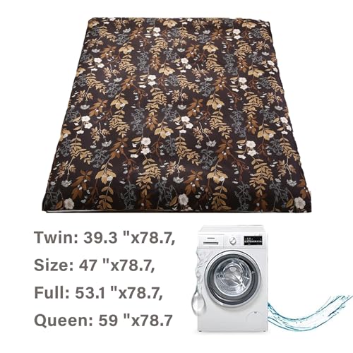 Queen Futon Mattress Cover with Zipper - 100% Cotton, Full Size