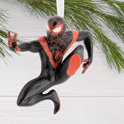 Miles Morales Spider-Man Christmas Tree Ornament, Resin Holiday Decor