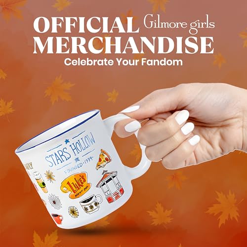 Silver Buffalo Gilmore Girls Luke's 20oz Ceramic Camper Mug - Stars Hollow