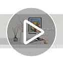 White Ceramic Flower Vase - Modern Minimalist Table Decor for Pampas Grass