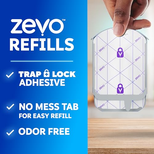 Zevo Flying Insect Trap Refills for Fruit Flies and Gnats, 4 Count