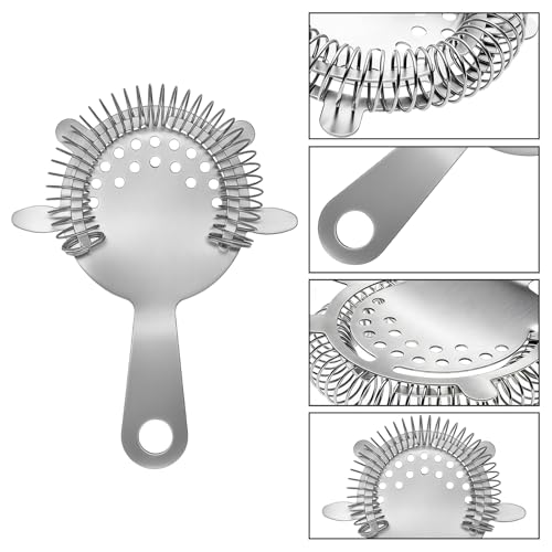 Kirecoo 2PCS Stainless Steel Cocktail Strainers - Professional Bar Tool Set