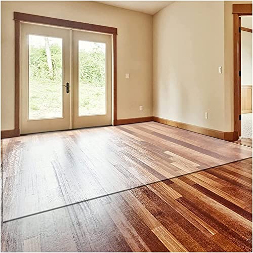 Transparent PVC Floor Protector Mat - Wear-Resistant Clear Rug Runner