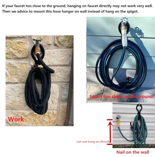 Heavy Duty Metal Garden Hose Hanger Wall Mount Holder