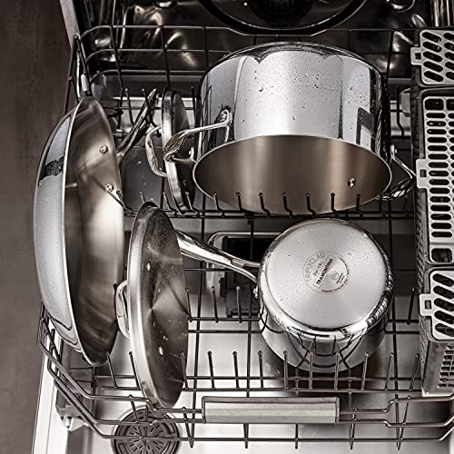 10-Inch Tri-Ply Clad Stainless Steel Frying Pan, Induction Skillet