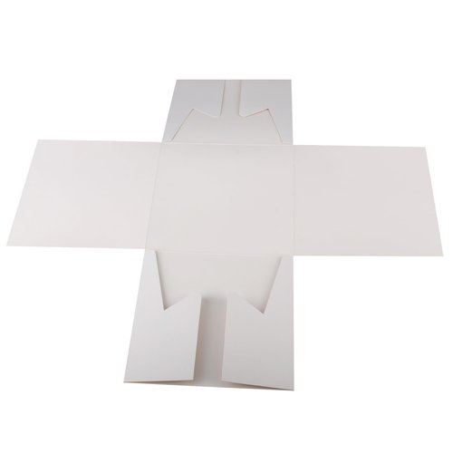 Cakebon Cake Boxes with Drums - 8 Inch Round White Cake Boards/Base para Pasteles (6-Pack) - Caja para Pasteles with Window for Birthdays, Weddings and Parties
