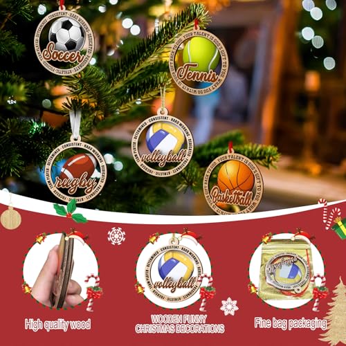 Tylices 2025 Soccer Ball Christmas Ornament for Tree Decor - Sports Fan Holiday Decoration - Soccer Variation