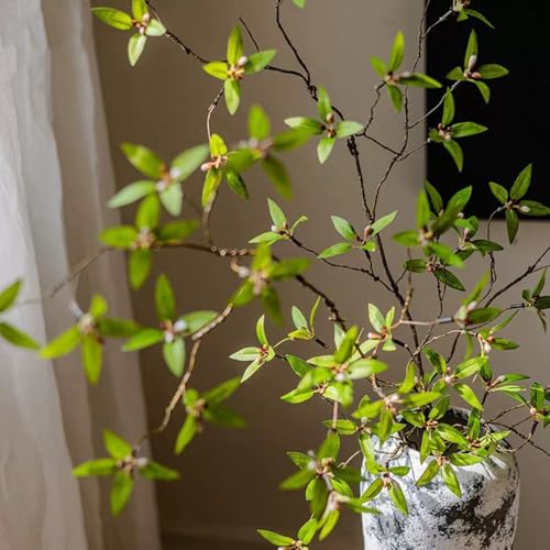 43.3-Inch Artificial Greenery Branches for Vase - 2 Piece Faux Stem Set