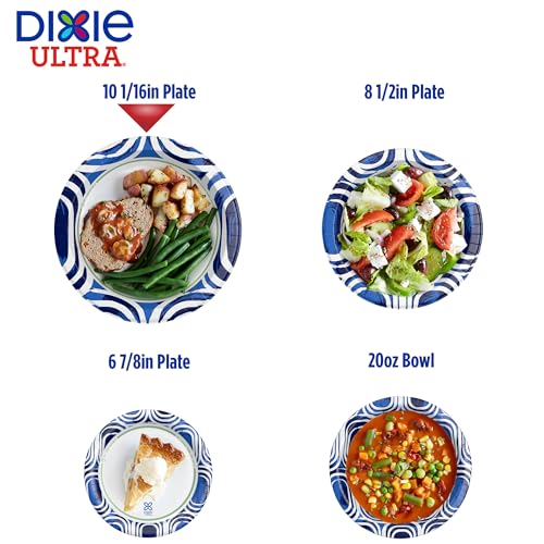 Dixie Ultra Large Heavy Duty Paper Plates 10 Inch 100 Count