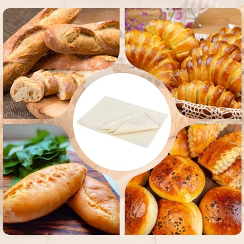 4-Pack Natural Cotton Bread Proofing Towels - 14x18.8 Inch Sourdough Cloth