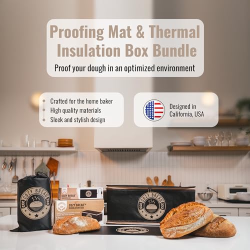 Sourdough Bread Proofing Kit with Thermostat Controlled Heating Mat