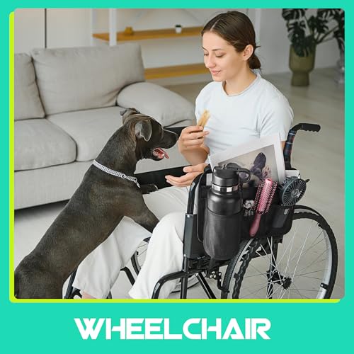 Universal Chair Side Organizer Bag for Beach, Camping, and Wheelchairs