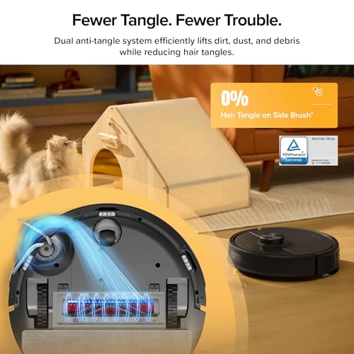 Robot Vacuum and Mop with Self-Empty Station, 10000Pa Suction, LiDAR Mapping