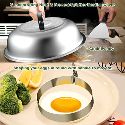 35-Piece Flat Top Griddle Accessories Kit - Stainless Steel BBQ Tool Set