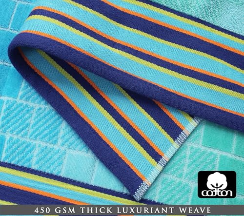 Oversized XXL Beach Towels - 2 Pack 35x84 Inch 100% Cotton Velour