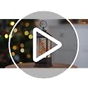 10-Inch Musical Christmas Snow Globe Lantern with Red Cardinals & Timer