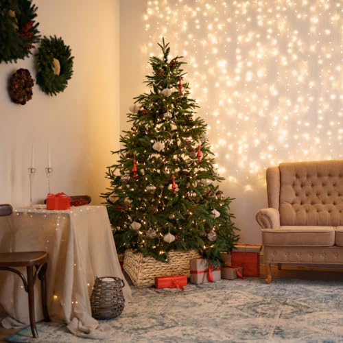 17" Square Christmas Tree Collar for Artificial Trees, Handwoven