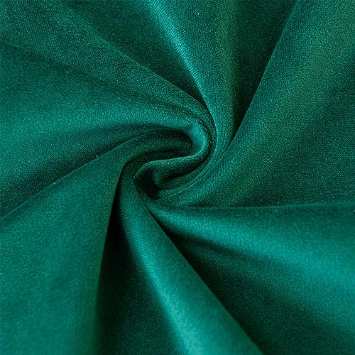 JUSPURBET 28x28 Dark Green Velvet Throw Pillow Covers Set of 2 – Soft & Cozy Home Decor