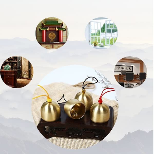 12 Pcs 1.5-Inch Copper Christmas Bells for Tree Decor and DIY Crafts