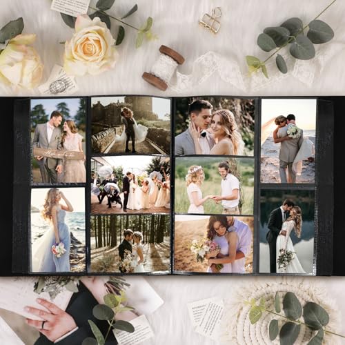 Large Capacity 600-Pocket Photo Album for 4x6 Photos, Linen Hardcover