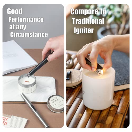 Candle Accessories Kit with Electric Lighter, Wick Trimmer & Snuffer