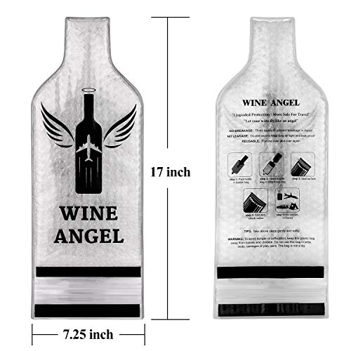 Reusable Wine Travel Protector Bags (8 Pack) - Leak-Proof Bottle Sleeves