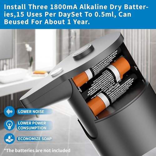Touchless Automatic Soap Dispenser with 15-Level Dial Control