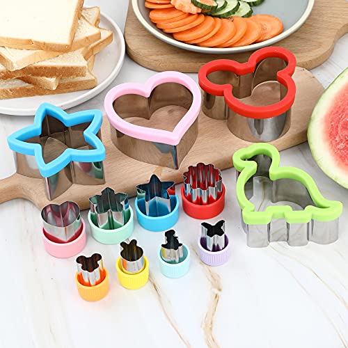 Elfkitwang Sandwich Cookie Cutters Set,