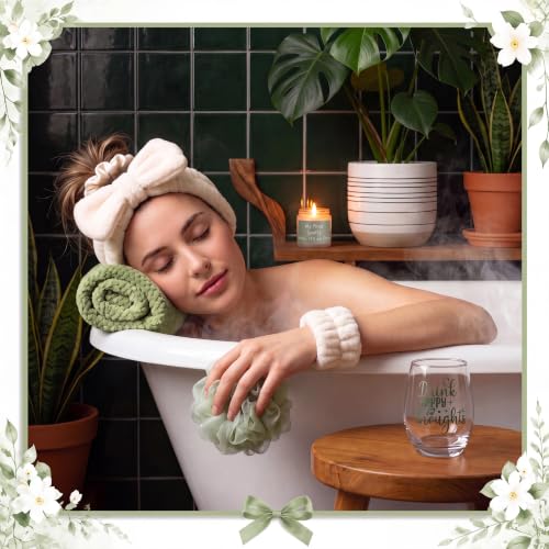Zopeal Green Spa Gift Basket Set for Women - Relaxation & Self-Care