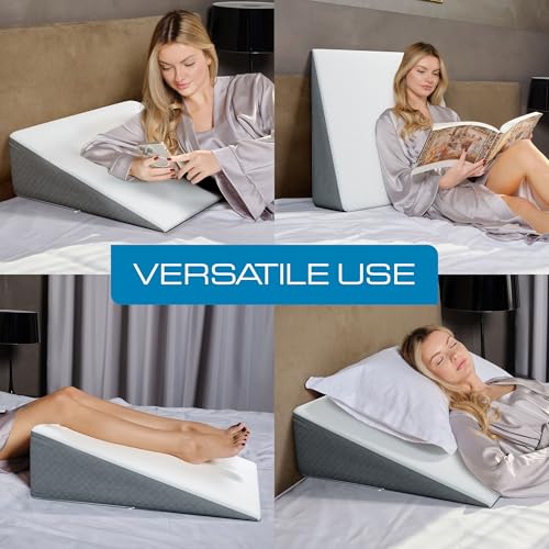 Kölbs Bed Wedge Pillow 7.5 Inch Acid Reflux & Back Pain Relief