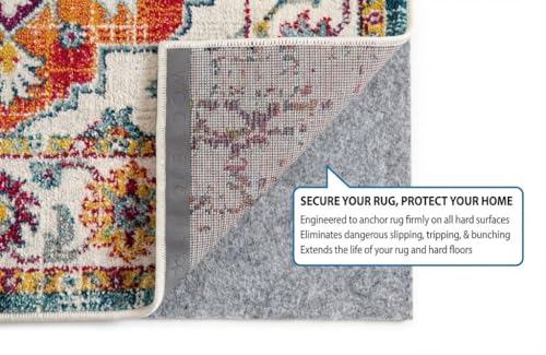 10' x 13' Non-Slip Rug Pad, 1/4" Thick Felt Cushion for All Flooring