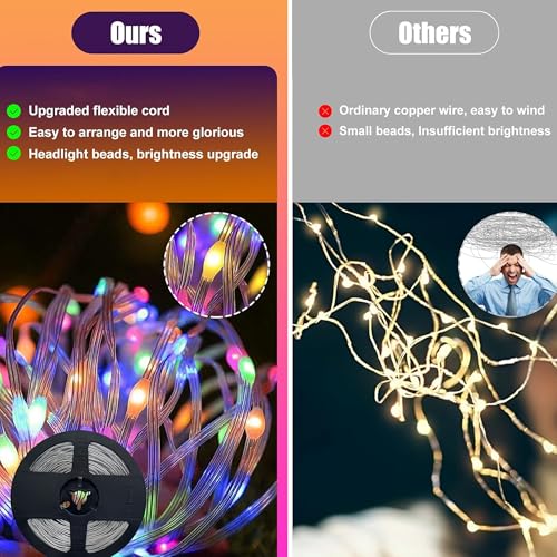 Clearhill Fairy Lights 10M 100LED USB String Lights Cool White with Remote & 8 Modes (IP65) – Indoor/Outdoor