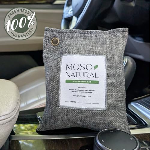 Bamboo Charcoal Air Purifying Bag 200g - Reusable Odor & Moisture Absorber