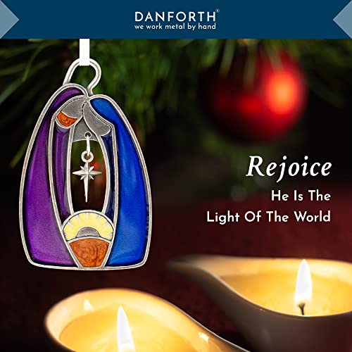 Danforth Holy Family Nativity Ornament - Handcrafted Pewter Christmas Decor