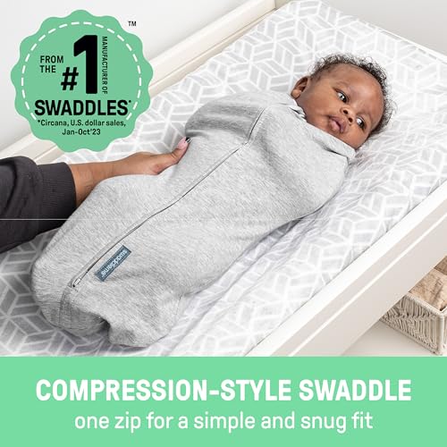 SwaddleMe Compression Baby Swaddle Pod 2-Pack - 2-Way Zipper, 0-2 Months