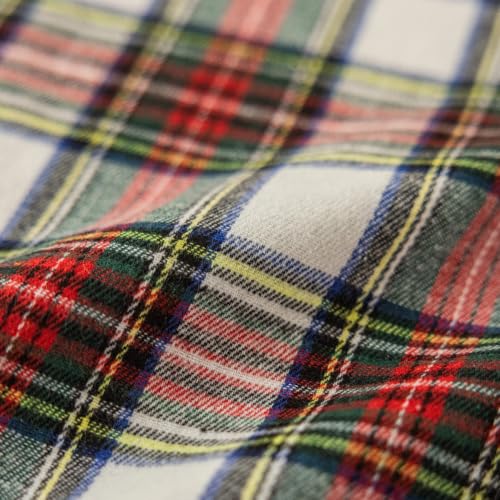 AQOTHES Red White Plaid 13x120 inch Christmas Table Runner
