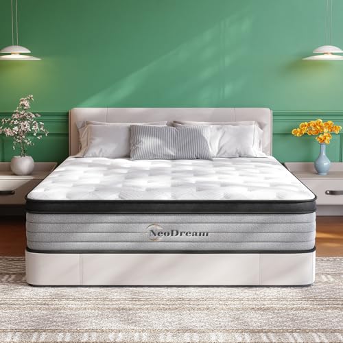 NeoDream Full Size Hybrid Mattress with Memory Foam & Pocket Springs, 12 Inch in a Box
