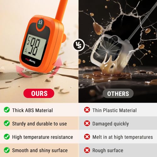 Digital Candy Thermometer with 10 Inch Long Probe & Pot Clip