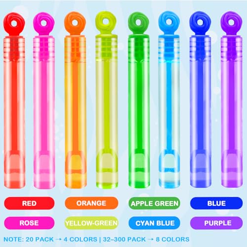 Leetous Mini Donut Bubble Wands Party Favors 20-Pack