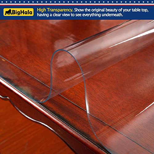 24x48 Inch Clear PVC Table Protector - Heavy Duty Waterproof Desk Pad