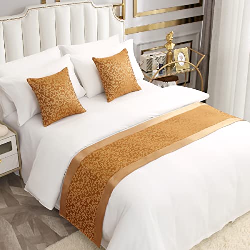 AMBERIS Smooth Comfort Bed Runner Scarf for Home & Hotel Bedding