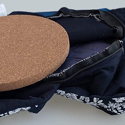 Floral Cotton Tea Cozy with Insulated Cork Base - 6 Cup Teapot Warmer