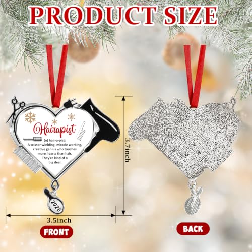 Sophena Silver Large Hairdresser Christmas Ornament 2026 – Hair Stylist Scissors & Tools Keepsake