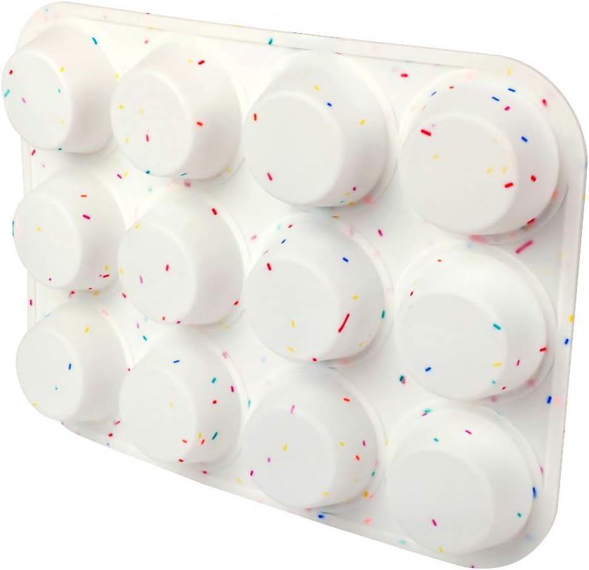 Silicone Muffin Pan by SHEbaking - Non-Stick 12-Cup Baking Tray for Easy Release | BPA-Free & Durable