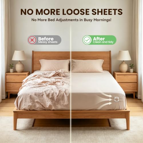 Bed Sheet Corner Holders - Secure Non-Slip Fasteners for All Mattress Sizes